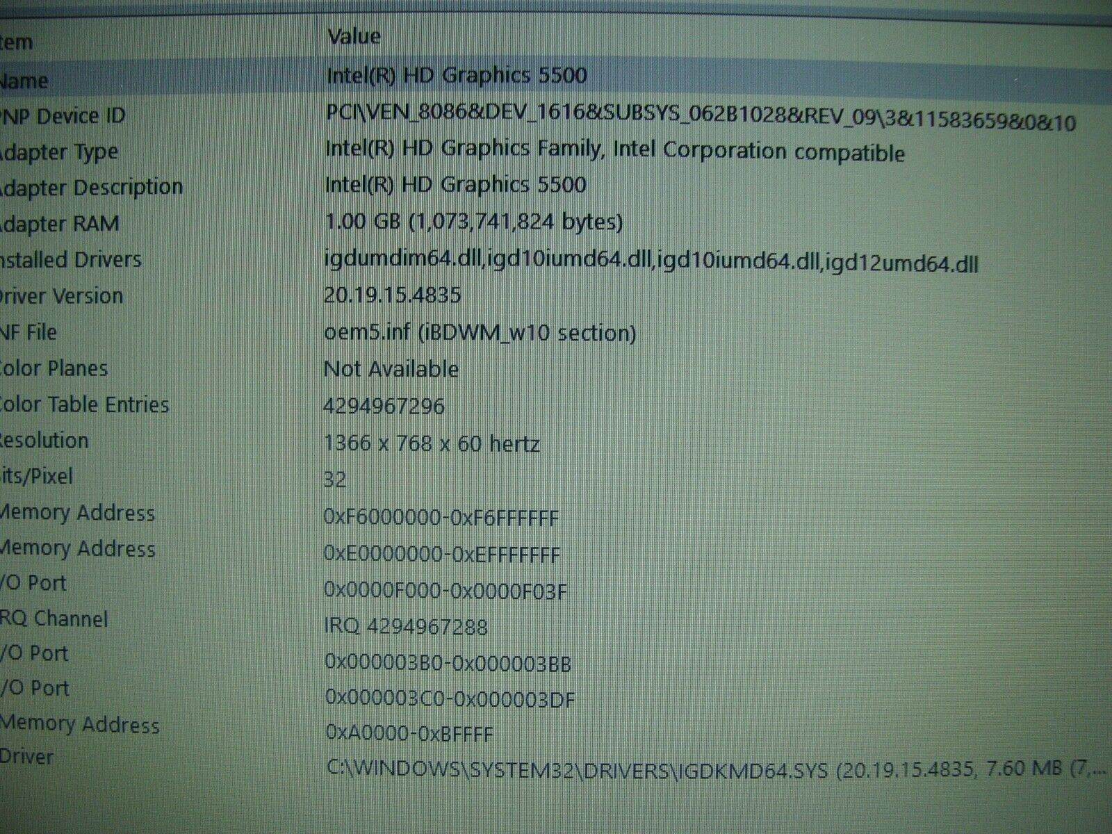 Good Working Dell Latitude E5450 Intel i5-5 Gen 2.30GHz 8GB RAM 128GB SSD - Tested Computer Laptop Parts