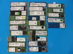 LOT of 25x Internal 128/256 GB PCIe NVMe M2 2280 Solid State Drive SSD MIX BRAND