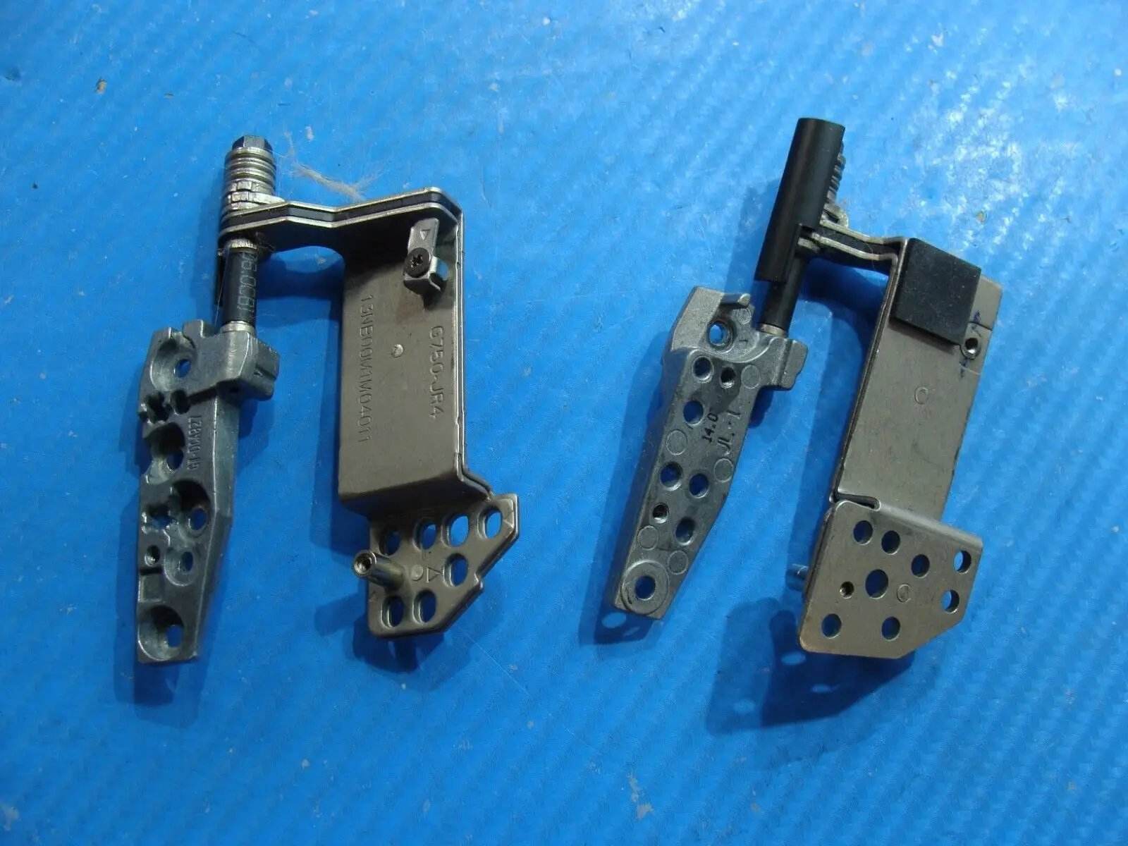 Asus 17.3” G750JS Genuine Laptop LCD Left & Right Hinge Set Hinges - Tested Computer Laptop Parts