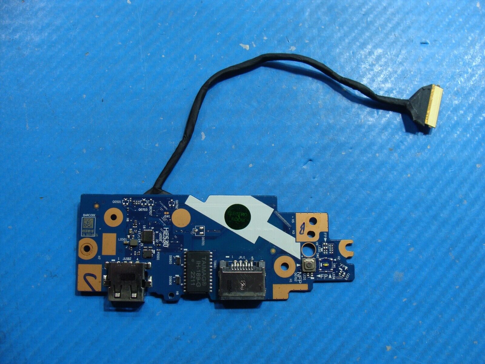 Lenovo ThinkPad 15.6” E15 Gen 3 Power Button USB Ethernet Board w/Cable NS-D482
