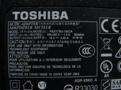 Genuine Toshiba AC Adapter Power Charger 19V 3.42A 65W PA5178U-1ACA G71C000H1110 - Tested Computer Laptop Parts