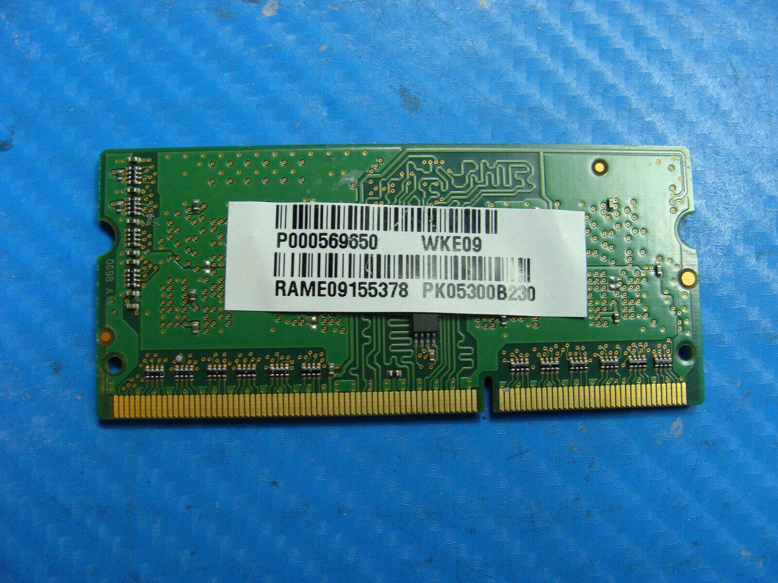 Toshiba Laptop Micron 2GB 1RX16 Memory PC3L-12800S-11-11-C1 MT4KTF25664HZ-1G6E - Tested Computer Laptop Parts