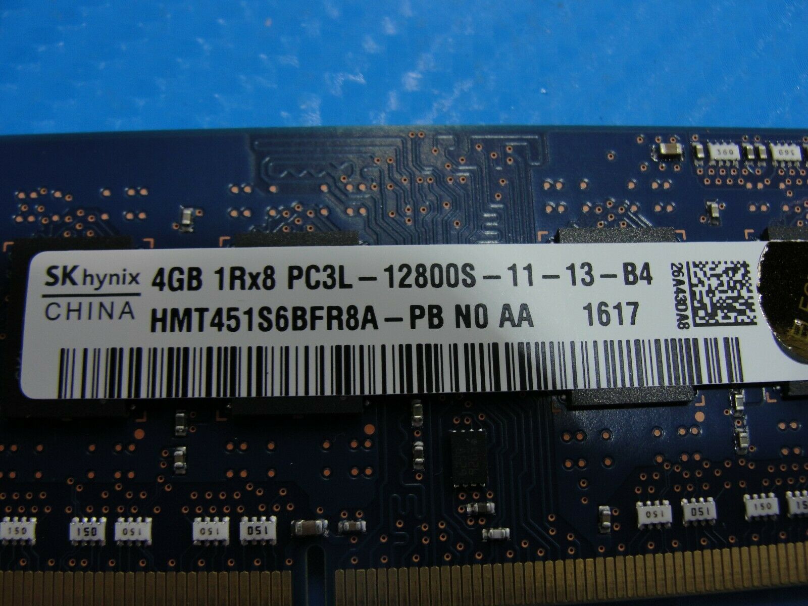 Dell 15 3558 SK Hynix 4GB 1Rx8 PC3L-12800S SO-DIMM Memory RAM HMT451S6BFR8A-PB - Laptop Parts - Buy Authentic Computer Parts - Top Seller Ebay
