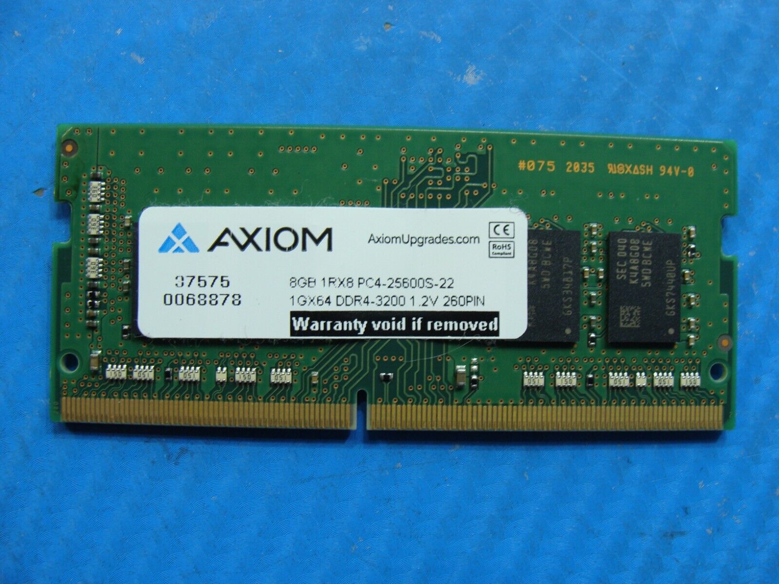 Dell 5420 Samsung 8GB 1Rx8 PC4-3200AA Memory RAM SO-DIMM M471A1K43DB1-CWE