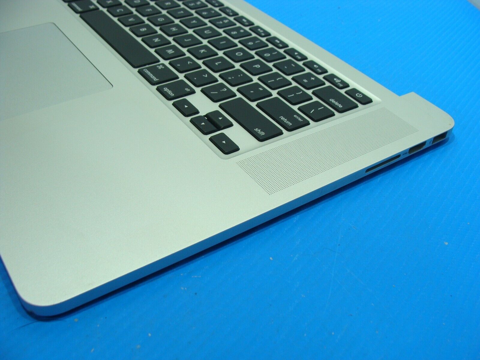 MacBook Pro A1398 15 Early 2013 ME665LL/A Top Case w/Keyboard Silver 661-6532