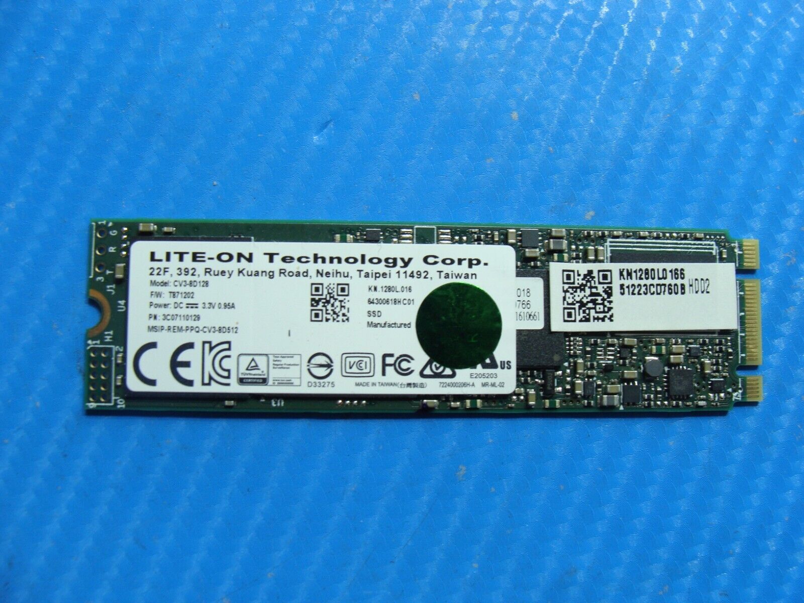 Acer F5-573G Lite-On 128GB M.2 SATA SSD Solid State Drive CV3-8D128