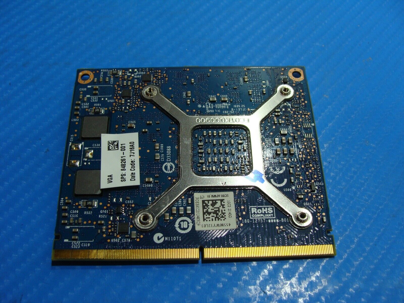 HP ZBook 15.6” 15 G3 NVIDIA Quadro M1000M 2GB Video Card N16P-Q1-A2 848261-001
