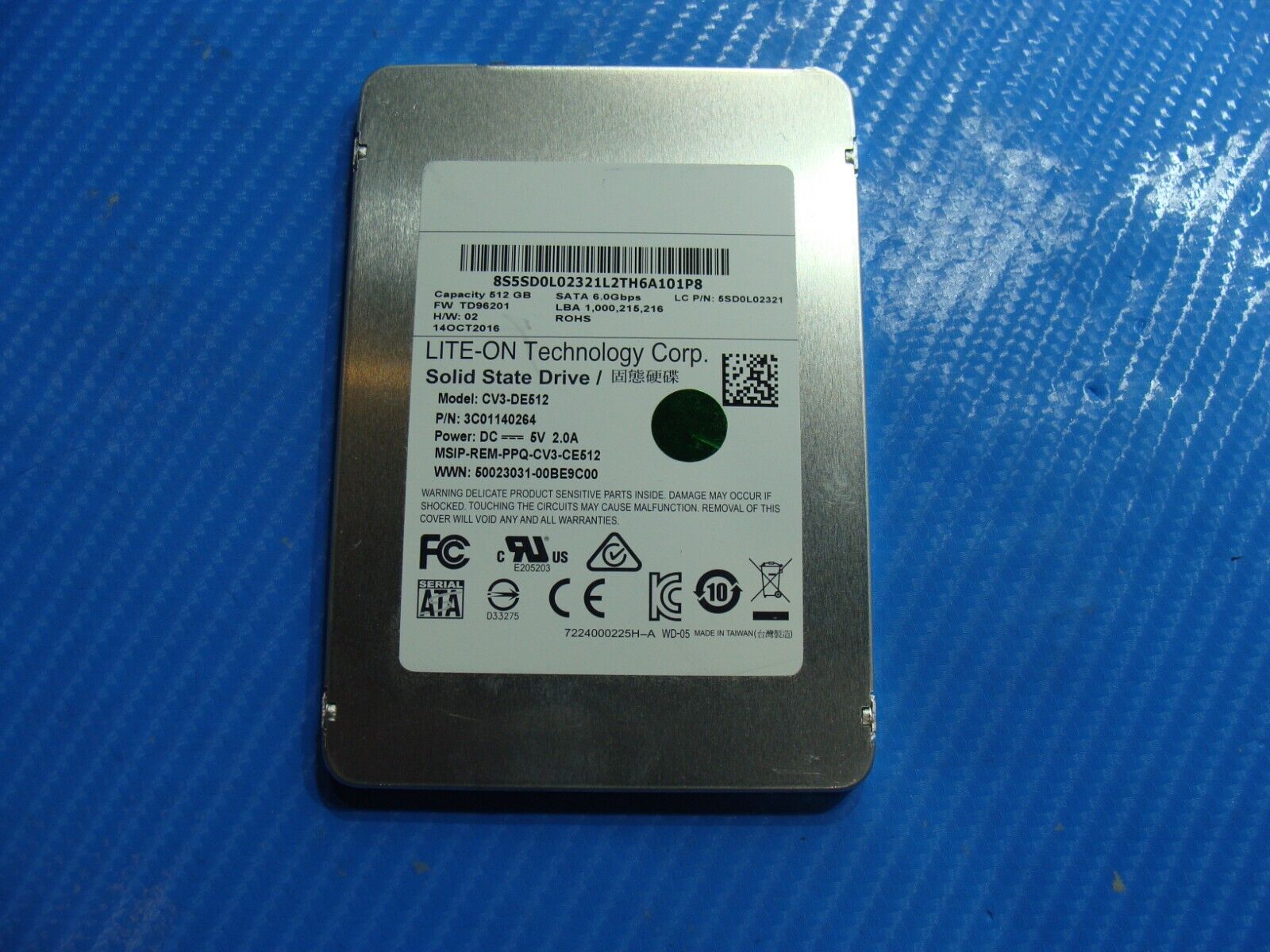 Lenovo 4-1480 Lite-On 512GB SATA 2.5