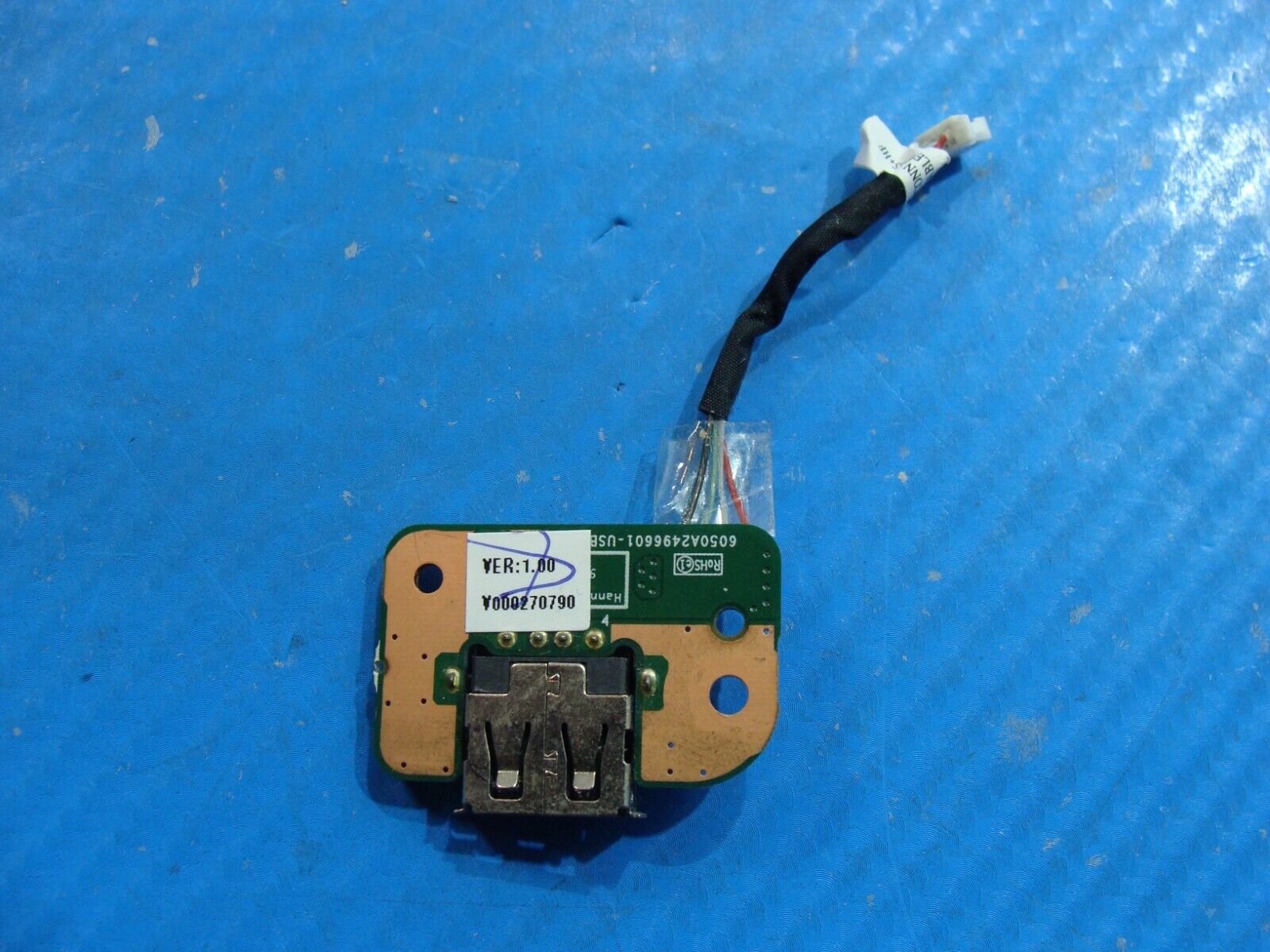 Toshiba Satellite 15.6” L855 OEM USB Port Board w/Cable V000270790 6050A2496601