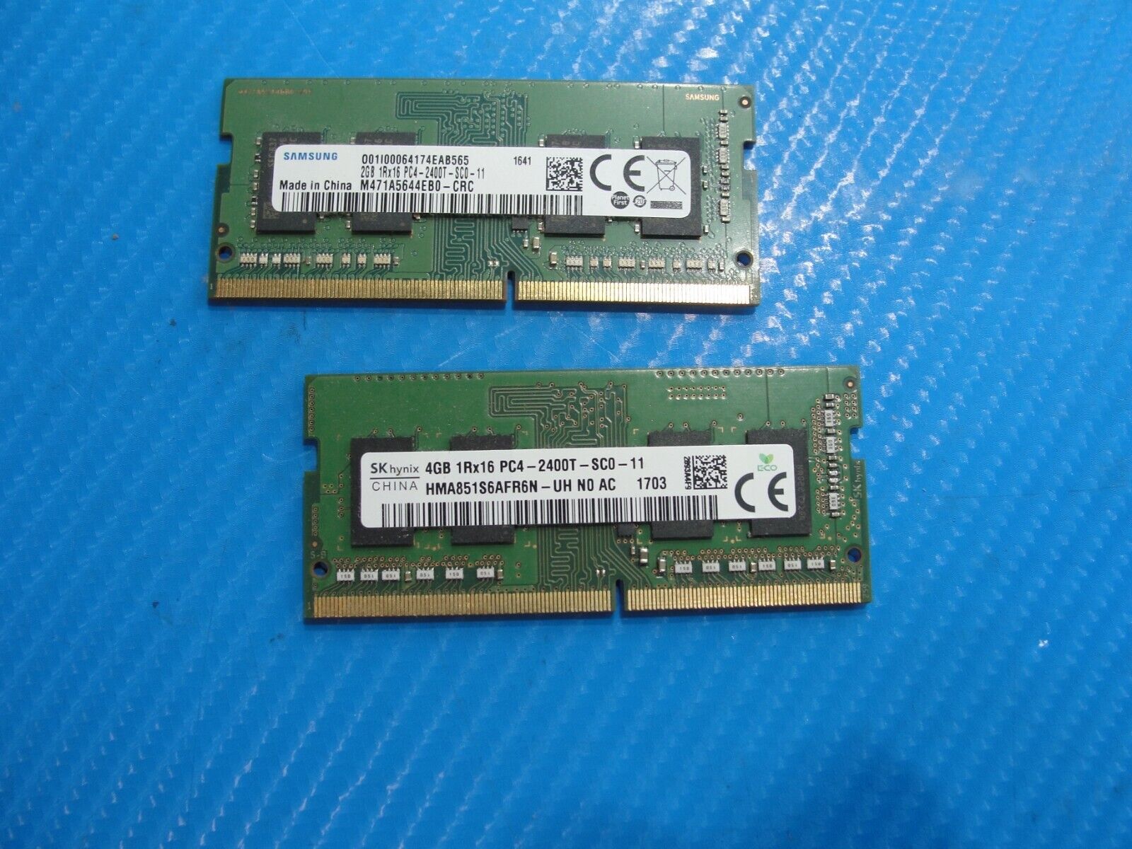 HP 15t-AS100 SK Hynix 4GB & Samsung 2GB Memory RAM SO-DIMM HMA851S6AFR6N-UH