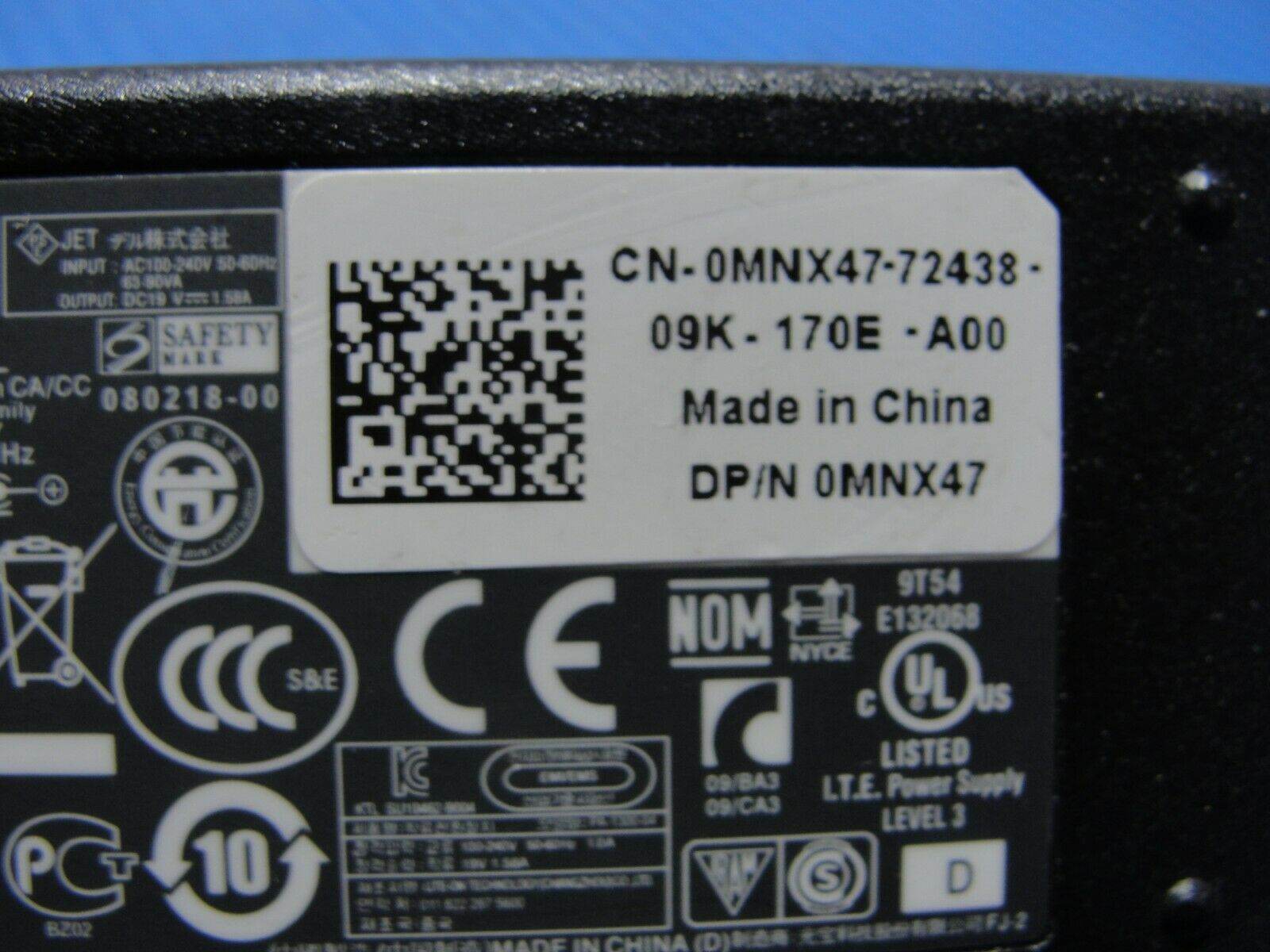 Genuine Lite-On OEM AC Adapter Power Charger 19V 1.58A 30W MNX47 - Tested Computer Laptop Parts