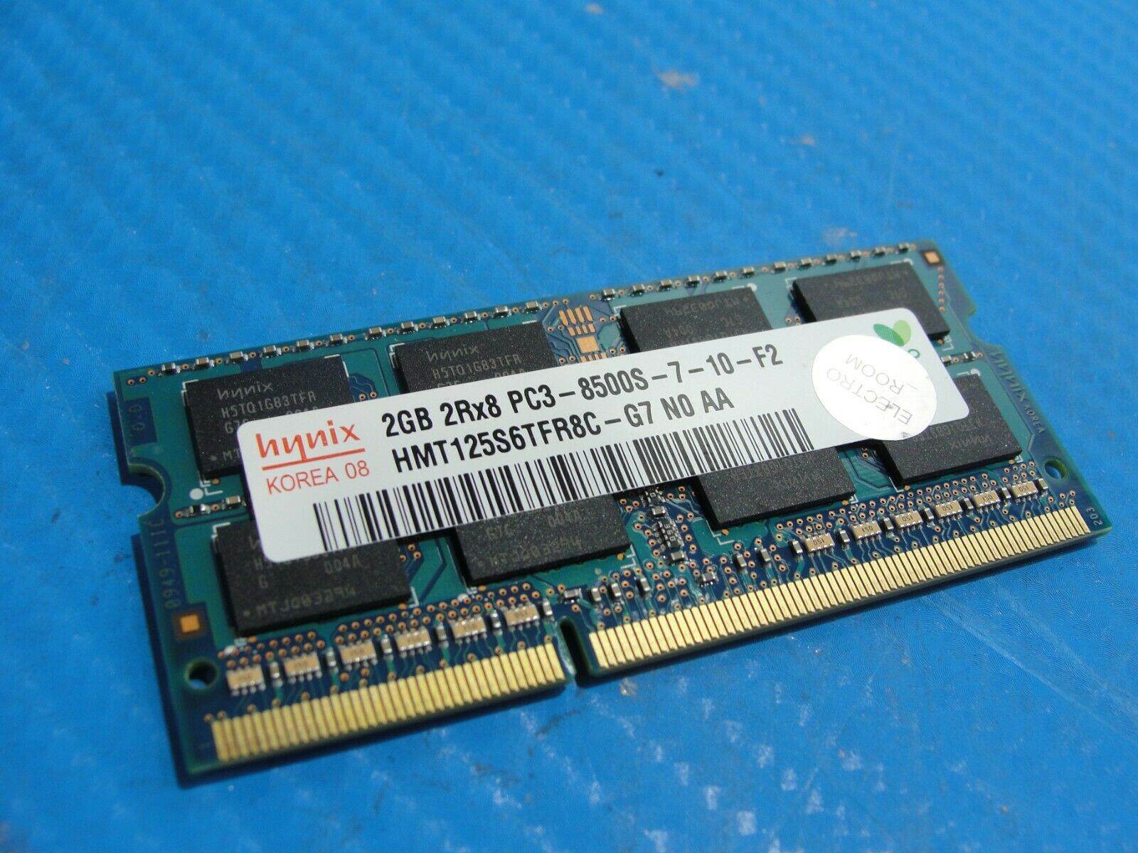MacBook Pro A1297 Hynix 2GB 2Rx8 PC3-8500S SO-DIMM RAM Memory HMT125S6TFR8C-G7 - Tested Computer Laptop Parts