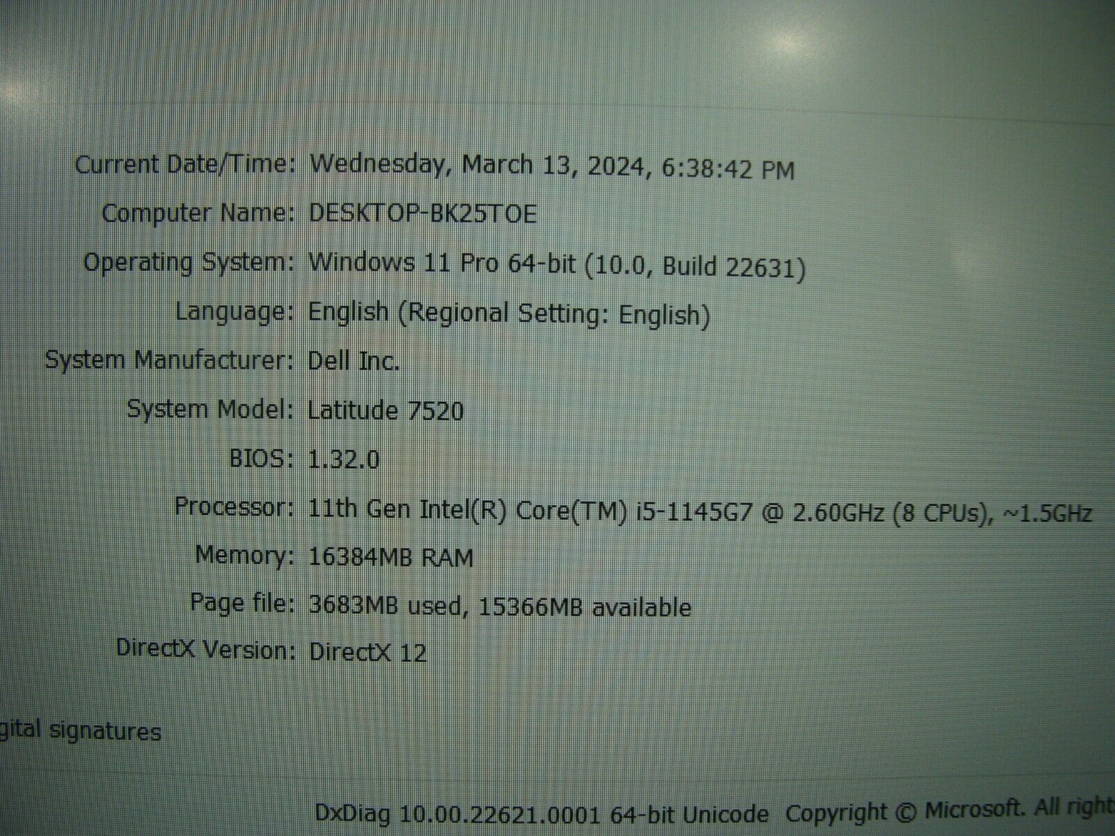 Dell Latitude 7520 15.6 FHD Intel i5-1145G7 max4.4GHz 16GB 256GB SSD WRTY2025