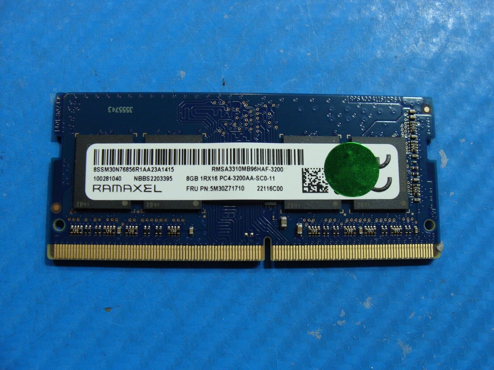 Lenovo E15 Gen 3 Ramaxel 8GB PC4-3200AA Memory RAM SO-DIMM RMSA3310MB96HAF-3200