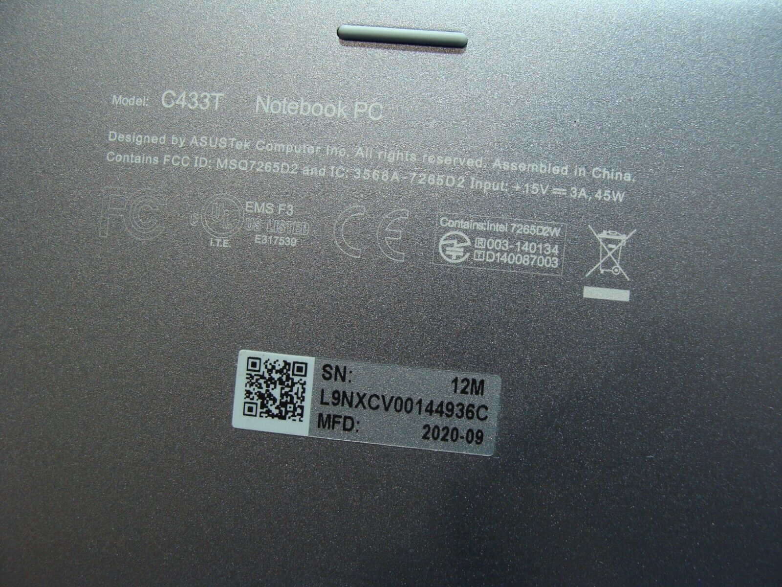 Asus Chromebook C433TA 14