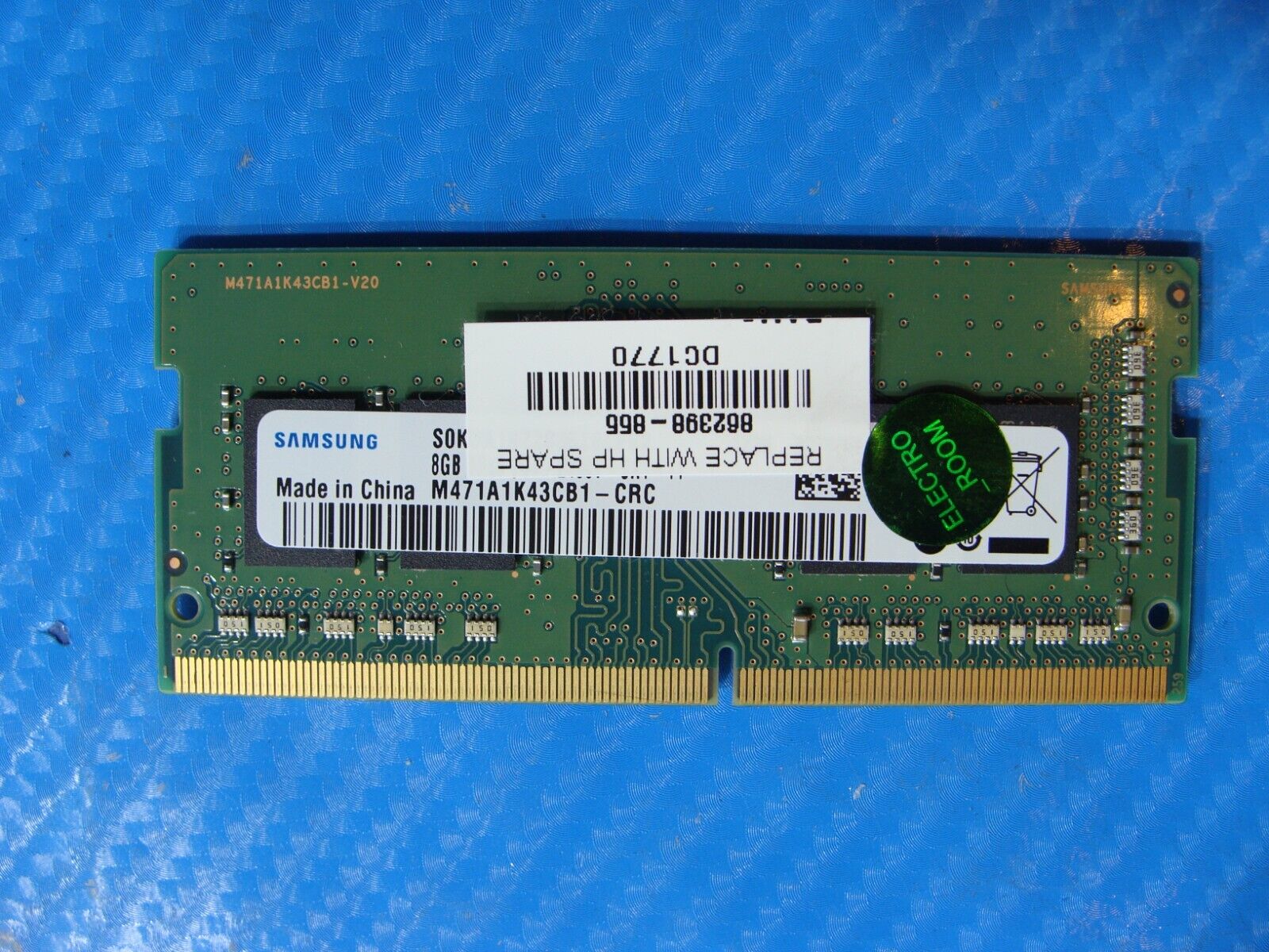 HP 15-cc034cl Samsung 8GB 1Rx8 PC4-2400T Memory RAM SO-DIMM M471A1K43CB1-CRC