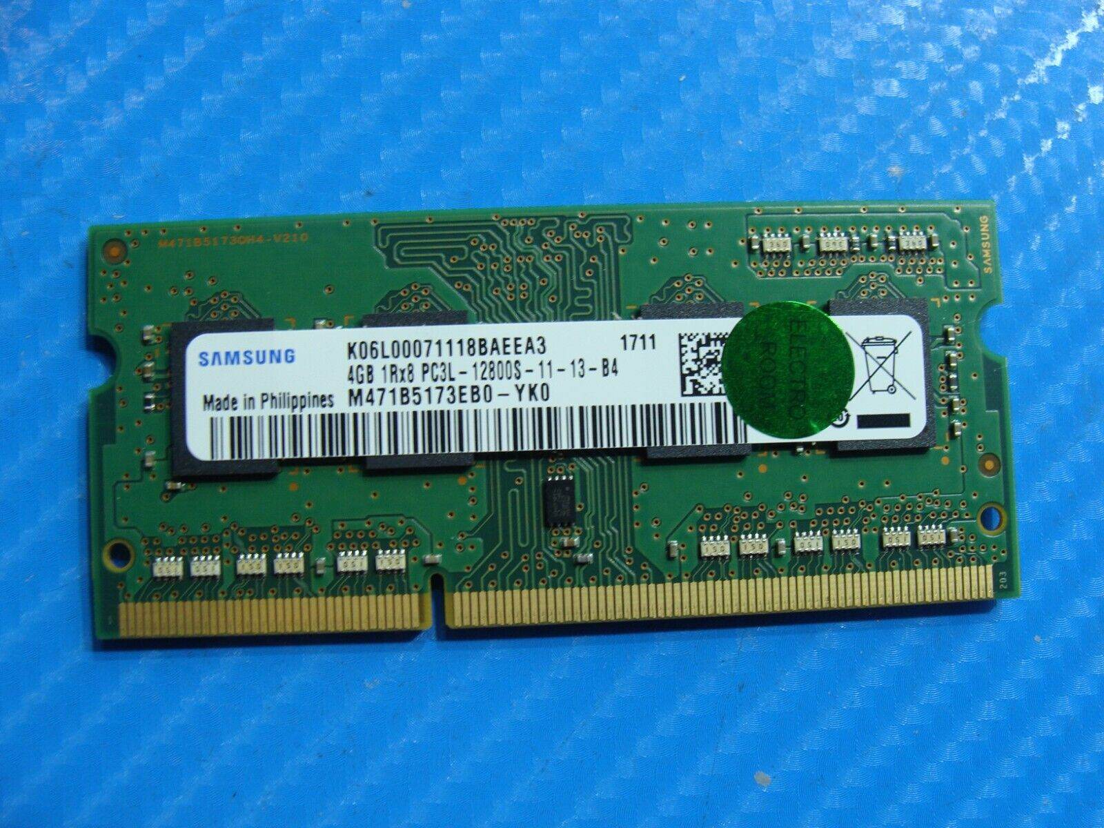 HP Stream 14 Pro G3 Samsung 4Gb Memory Ram So-Dimm PC3L-12800S M471B5173EB0-YK0 - Tested Computer Laptop Parts