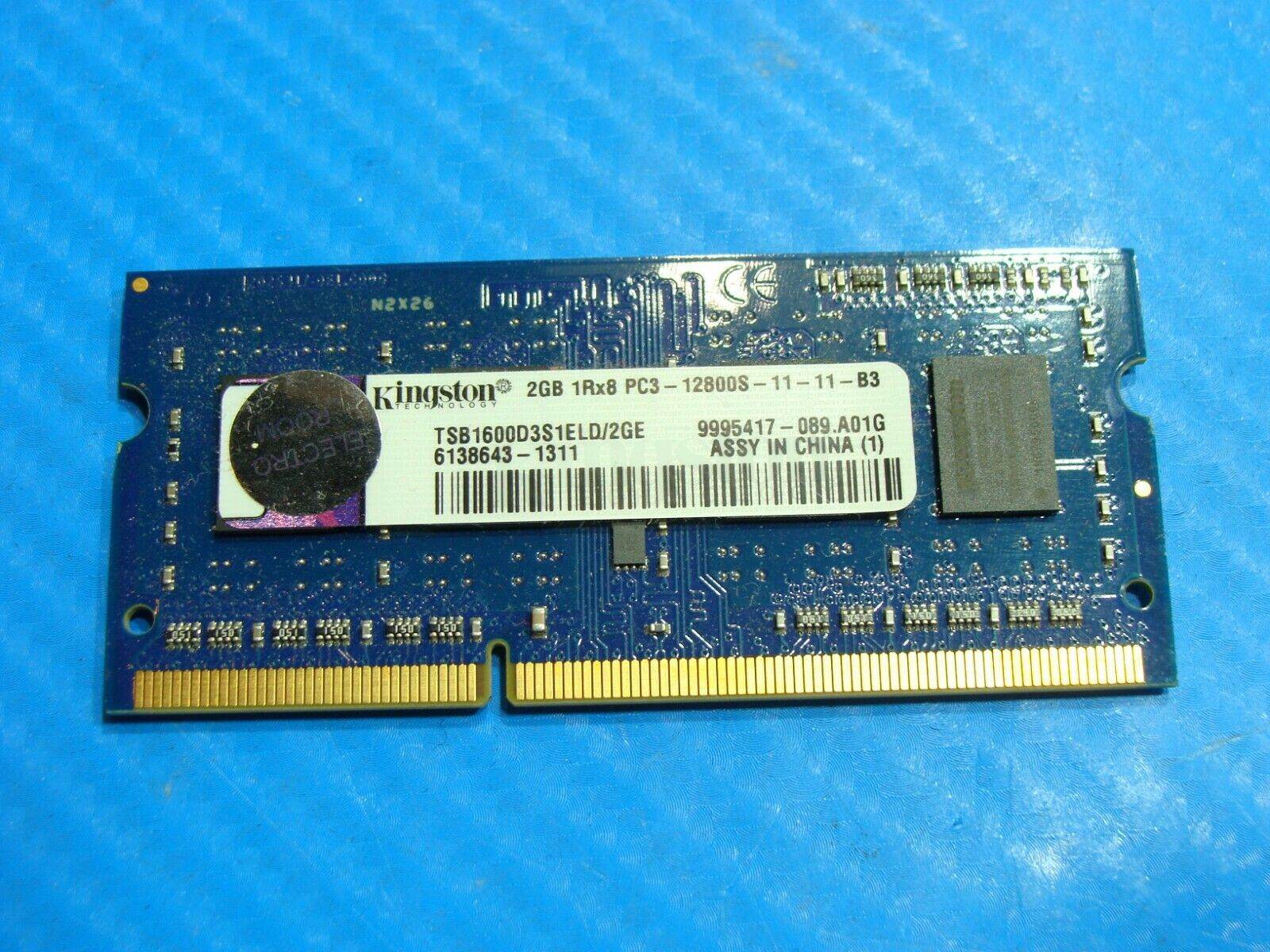 Toshiba C55-A5285 Laptop Kingston 2GB Memory PC3L-12800S-11-11-B3 9995417-089 - Tested Computer Laptop Parts