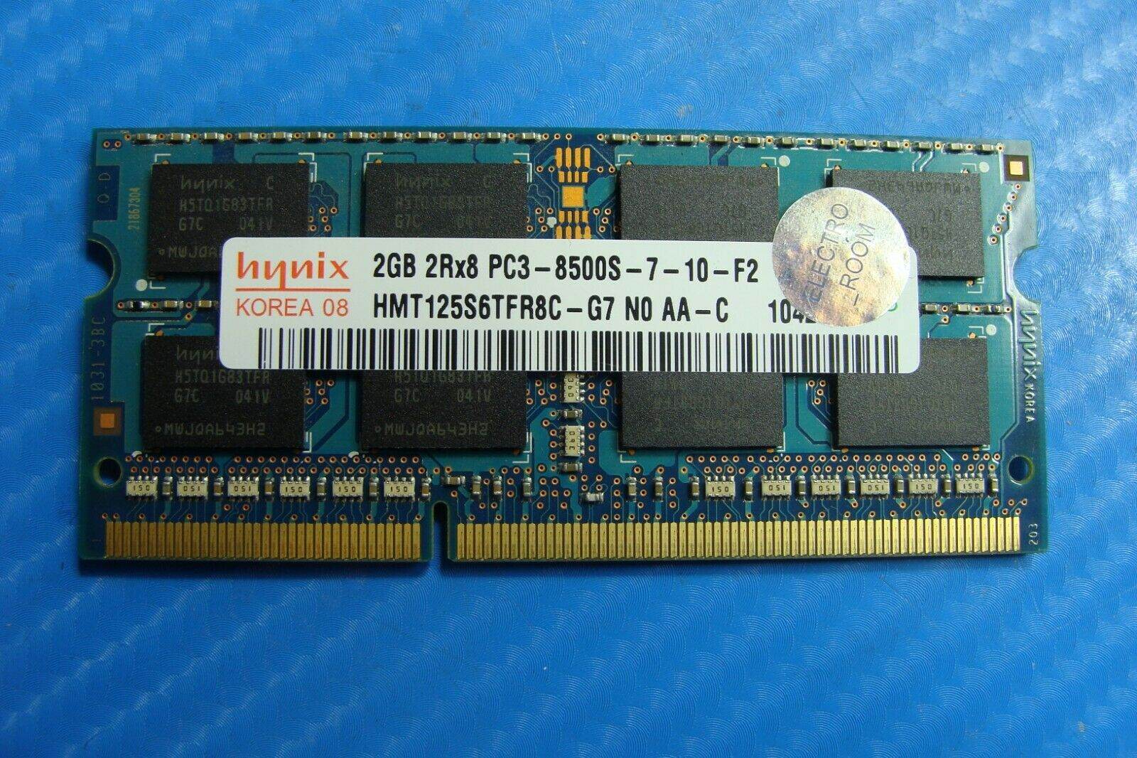 MacBook Pro A1278 So-Dimm Hynix 2GB Memory pc3-8500s-7-10-f2 hmt125s6tfr8c-g7 - Tested Computer Laptop Parts