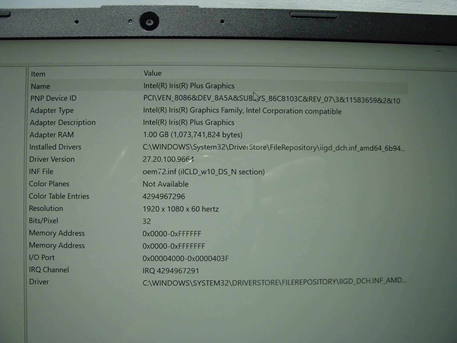 Powerful battery 96% HP 14'' FHD 1920 x 1080 Intel i5-1035G4 4GB RAM 128GB SSD - Tested Computer Laptop Parts