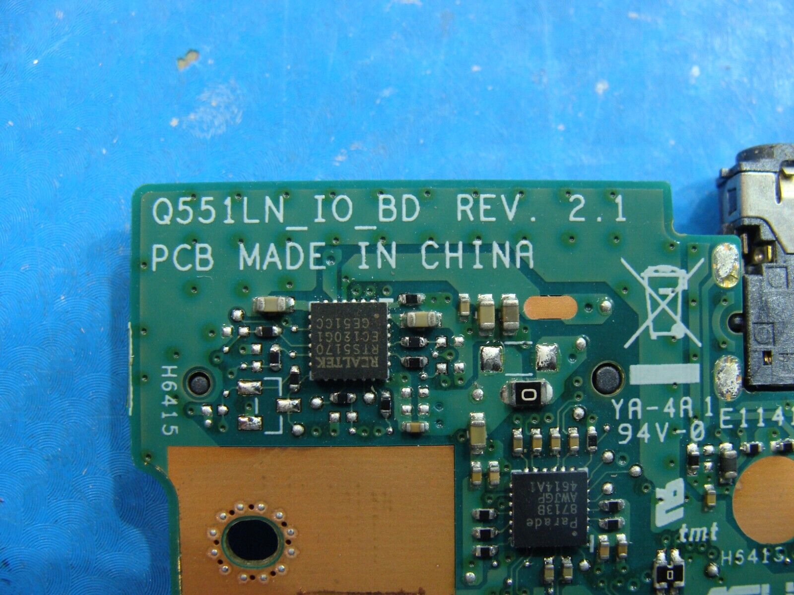 Asus Q551LN-BSI708 15.6 USB Audio Card Reader Board w/Cable 60NB0690-IO1040-210