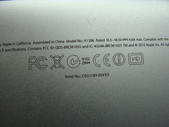 MacBook Pro A1286 15" Mid 2012 MD103LL/A Bottom Case Silver 923-0083