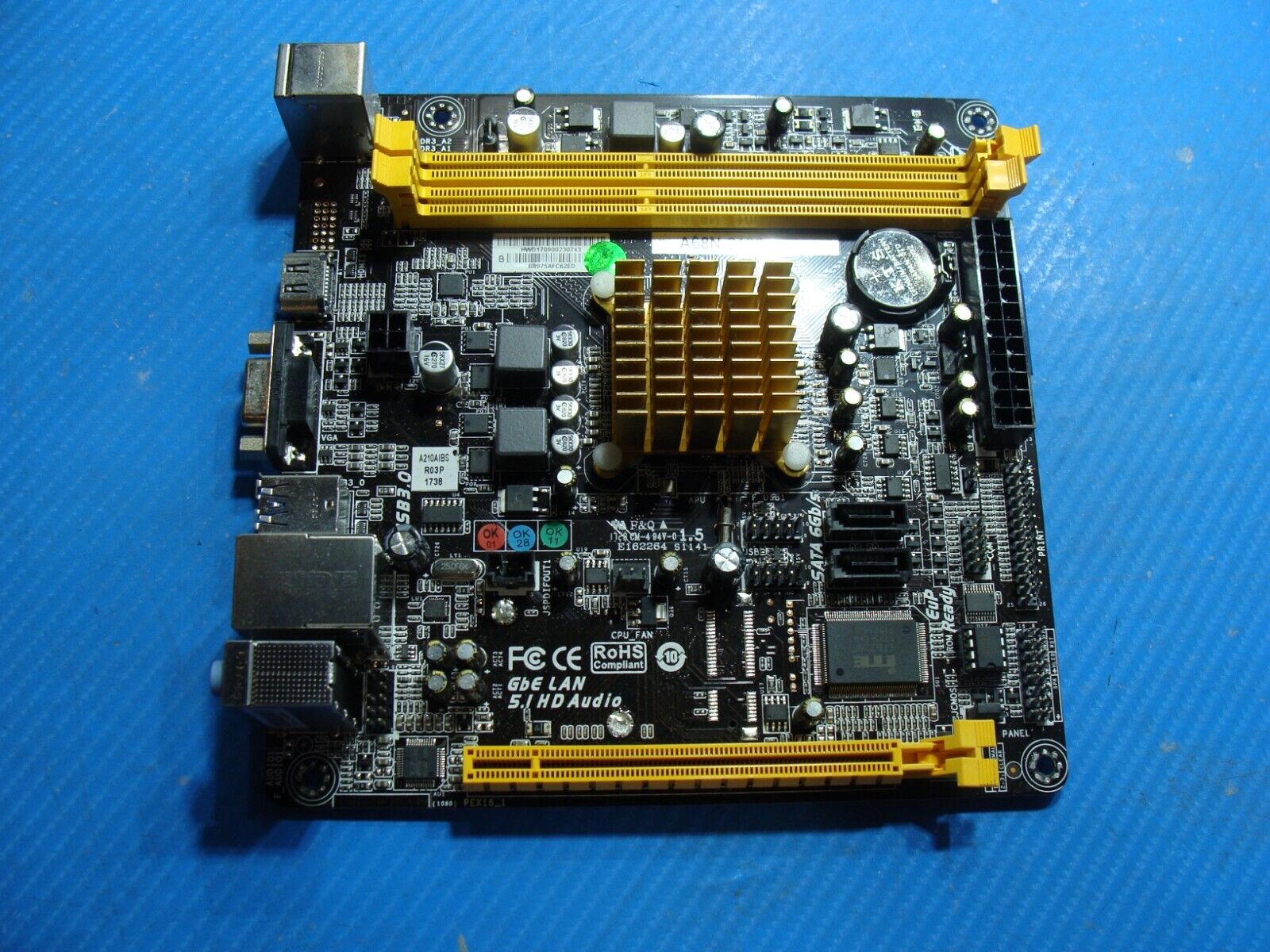 Custom PC Genuine Biostar A68N-2100K 2.0 AMD E1-2100 1.0GHz Motherboard