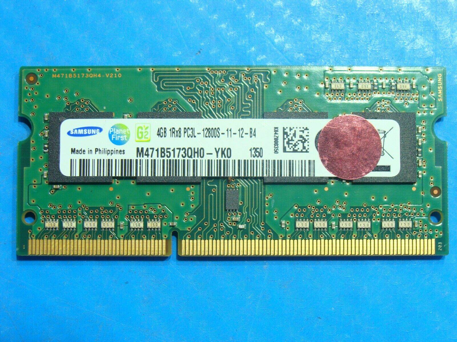 Toshiba C75D-A7130 Samsung 4GB PC3L-12800S Memory RAM SO-DIMM M471B5173QH0-YK0 - Tested Computer Laptop Parts