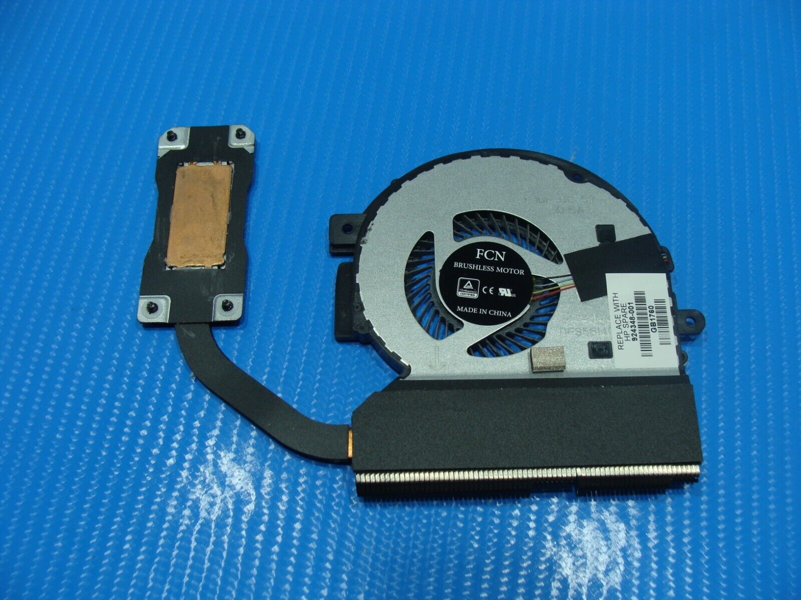 HP Envy x360 15m-bp012dx 15.6" Genuine CPU Cooling Fan w/Heatsink 924348-001