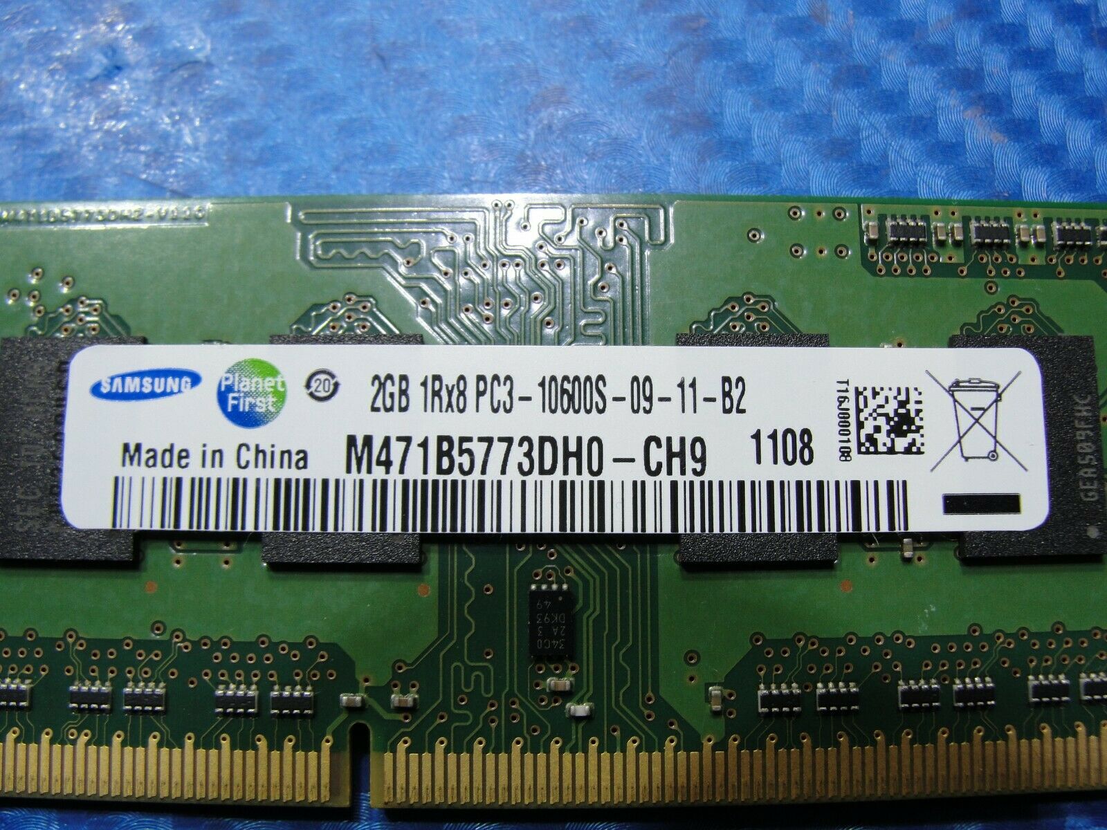 MacBook A1278 Laptop Samsung 2GB Memory PC3-10600S-09-11-B2 M471B5773DH0-CH9 #1 Samsung