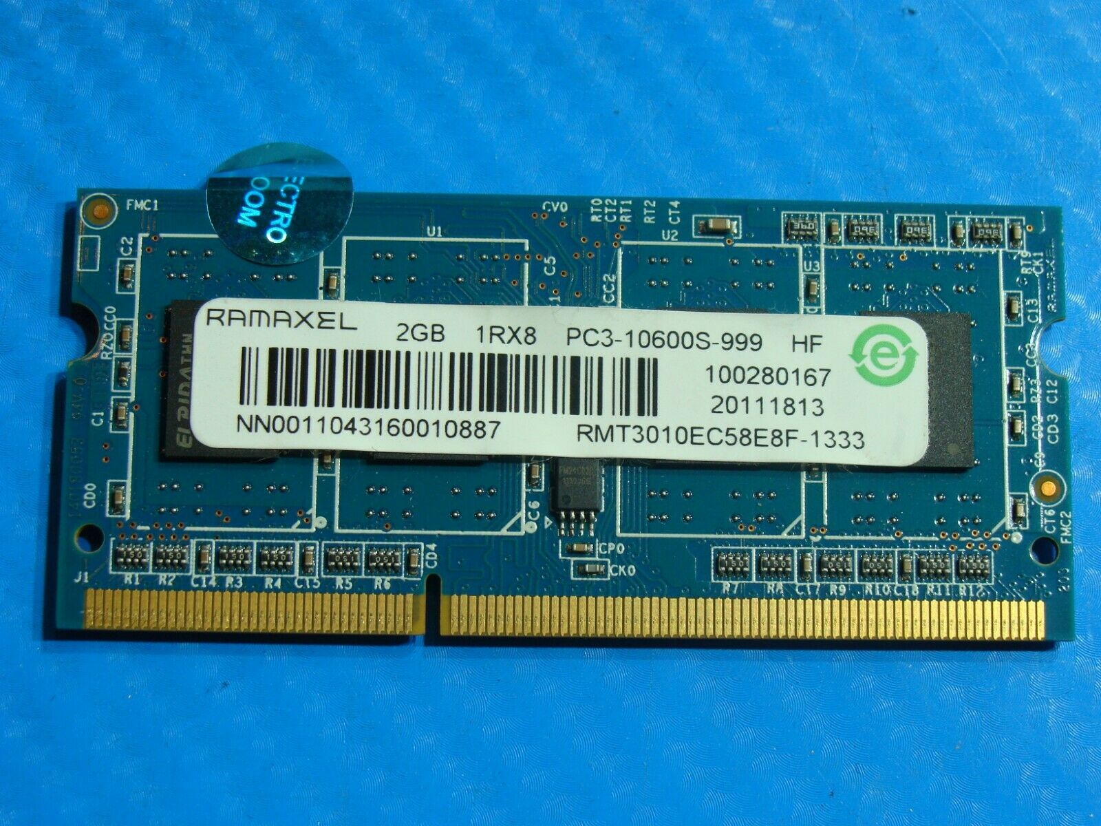 HP EliteBook 2740p Laptop Ramaxel 2GB Memory PC3-10600S-999 RMT3010EC58E8F-1333 - Laptop Parts - Buy Authentic Computer Parts - Top Seller Ebay