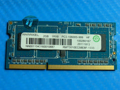 HP EliteBook 2740p Laptop Ramaxel 2GB Memory PC3-10600S-999 RMT3010EC58E8F-1333 - Tested Computer Laptop Parts