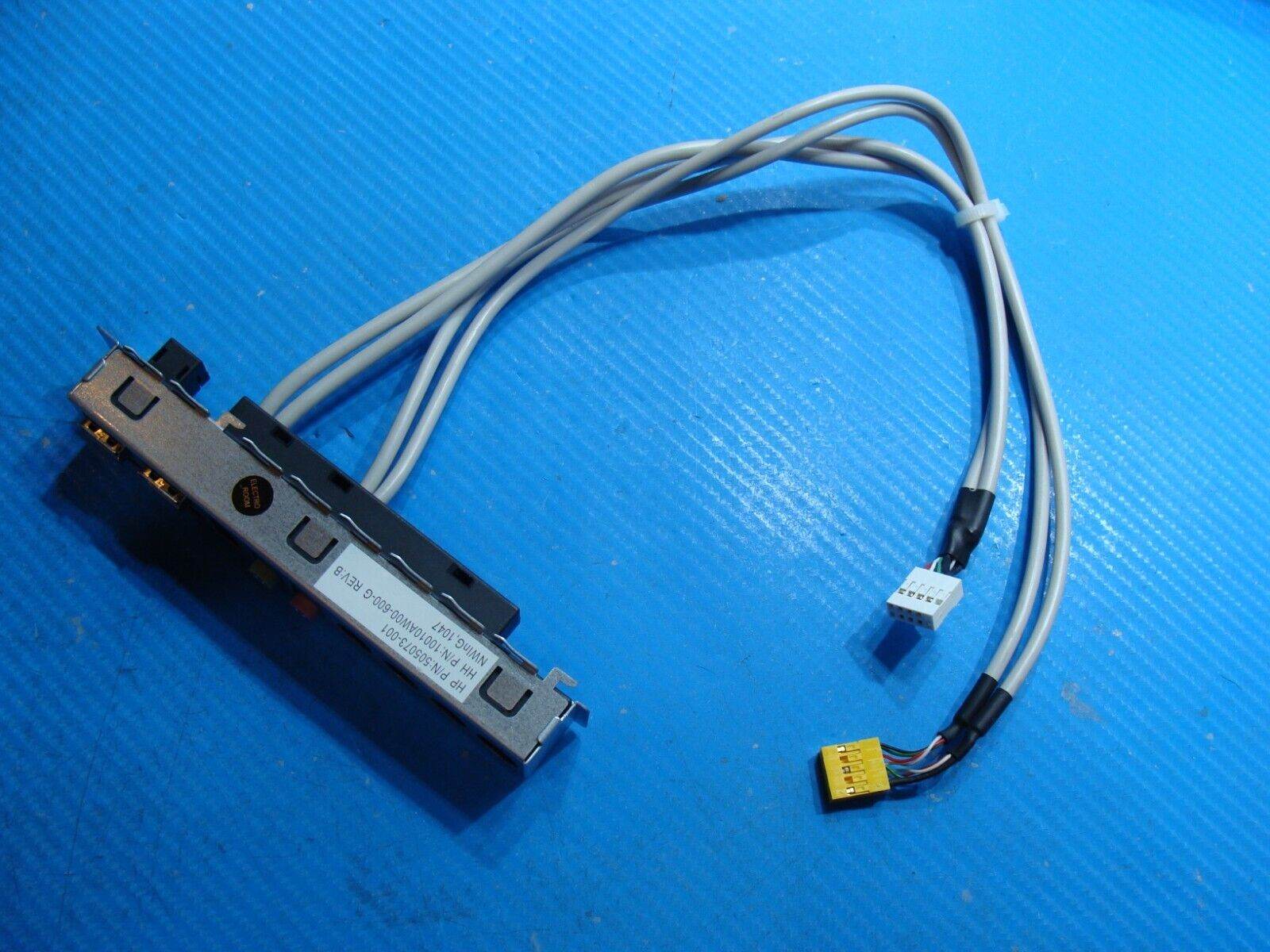 HP Pavilion P6720F Genuine Desktop Usb Audio Port Panel w/Cable 505073-001 - Tested Computer Laptop Parts