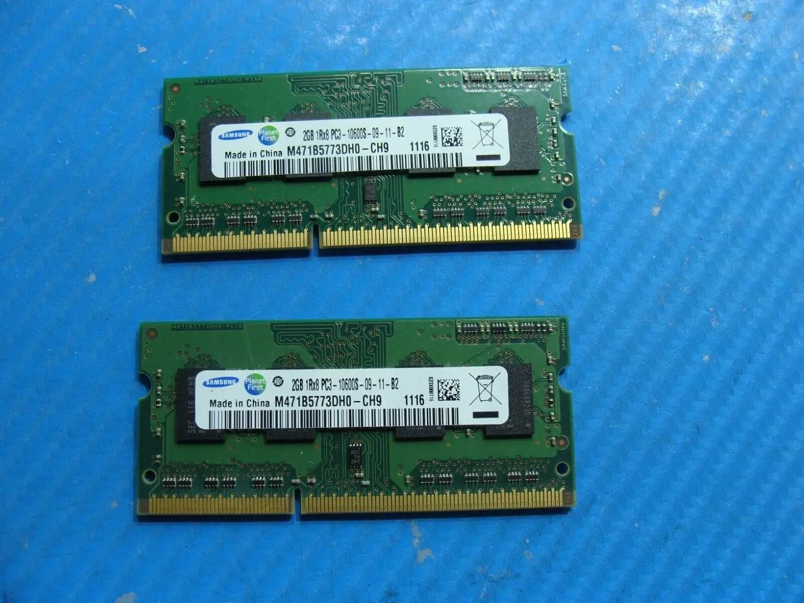Apple A1278 MC700LL/A Samsung 2GB 1Rx8 Memory RAM PC3-10600S M471B5773DH0-CH9 - Tested Computer Laptop Parts