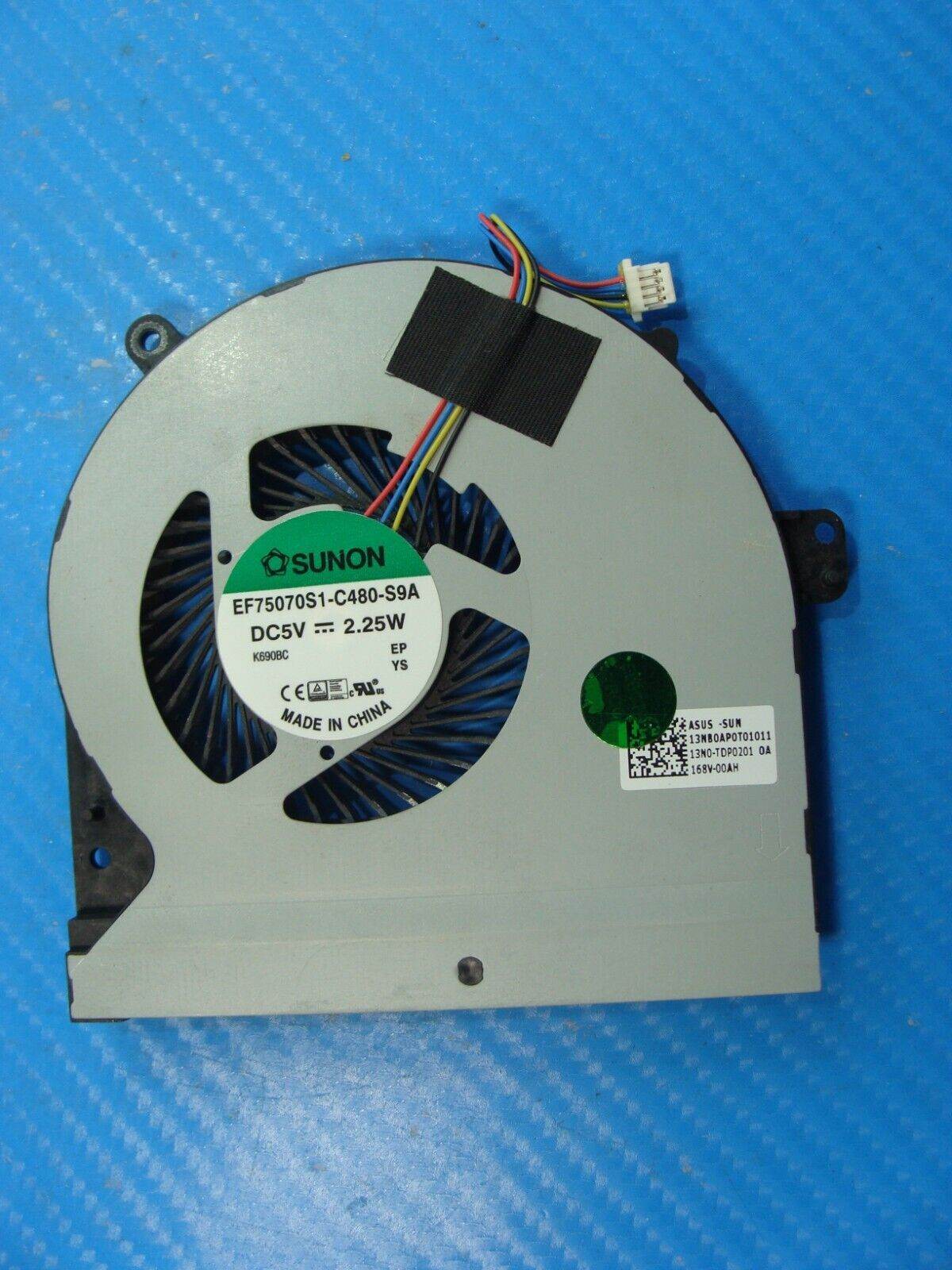 Asus ROG Strix 15.6” GL502VT-BSI7 Genuine Laptop CPU Cooling Fan 13NB0AP0T02011 - Tested Computer Laptop Parts