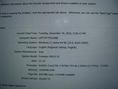 144Hz 15.6" FHD Acer Predator Helios 300 PH315-51 Intel i7-8750H 16GB 256GB SSD