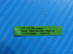 HP 15.6" 15-ay075nr Genuine Laptop DC IN Power Jack w/Cable 799736-F57