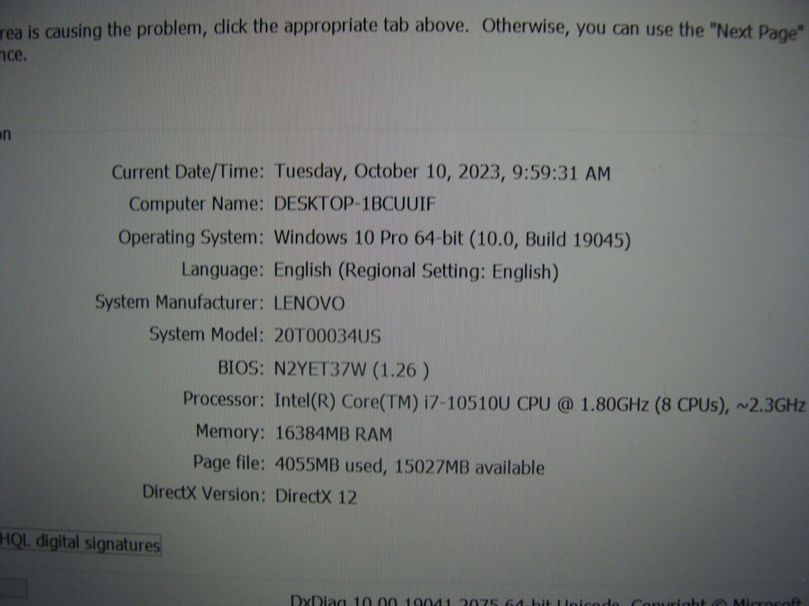 1YR WRTY A+ Battery Lenovo ThinkPad T14 Gen 1 Intel i7-10510U 1.80GHZ 16GB 512GB