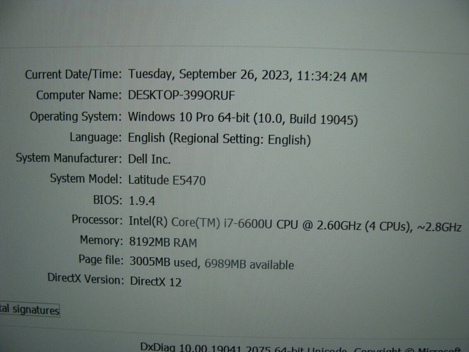 Value Deal Grade A+ Dell Latitude E5470 Intel i7-6600U 512GB SSD 8GB RAM 2.6GHz