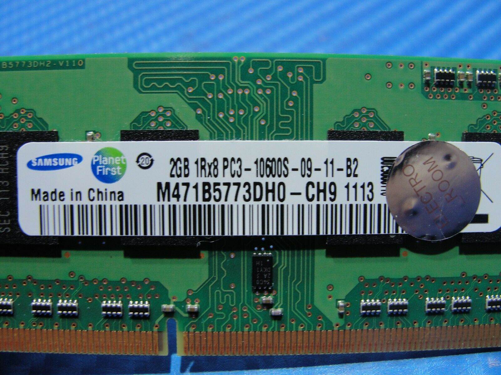 MacBook A1278 Laptop Samsung 2GB Memory PC3-10600S-09-11-B2 M471B5773DH0-CH9 #6 - Tested Computer Laptop Parts