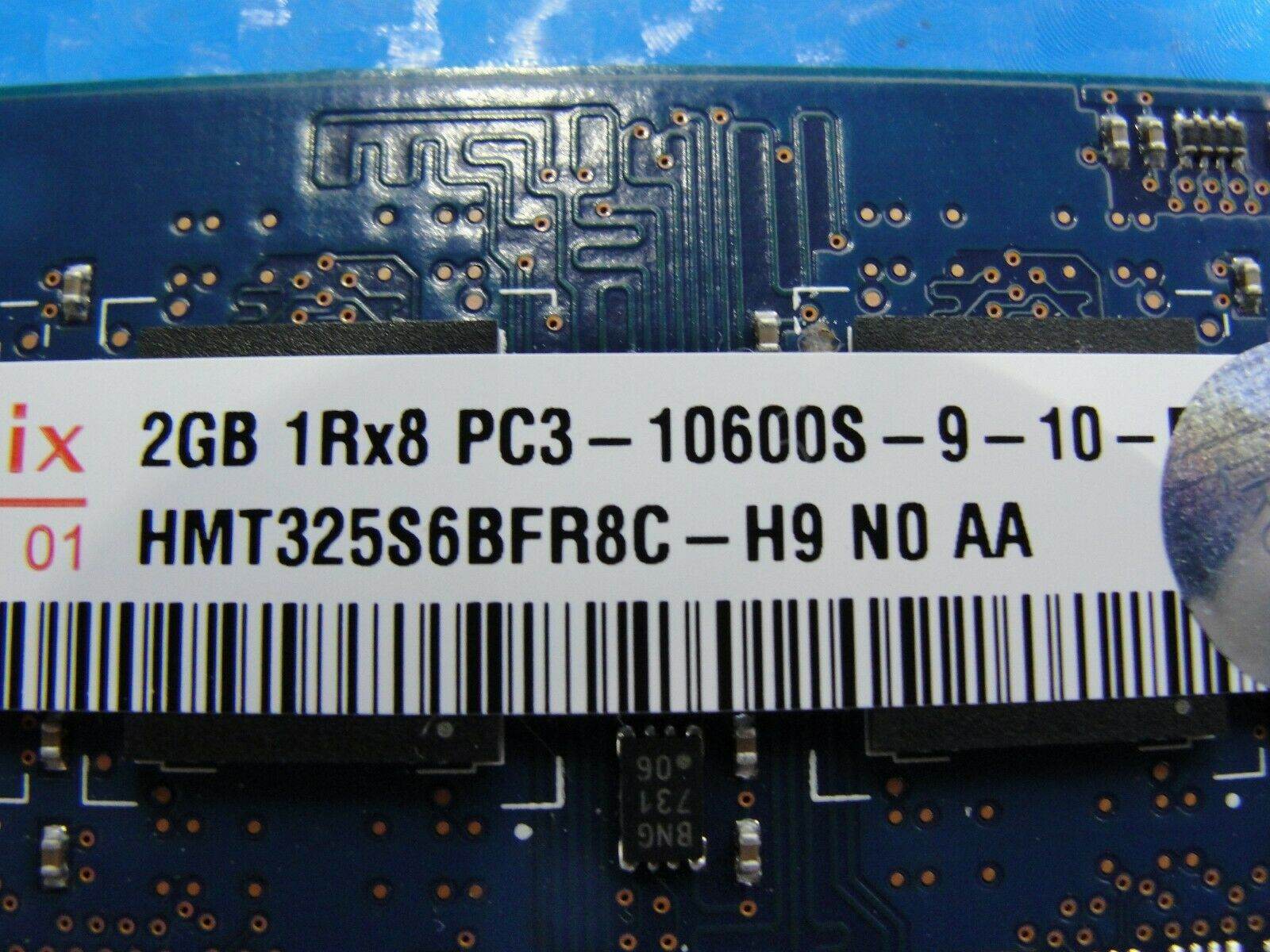 MacBook Pro A1278 SO-DIMM Hynix 2GB Memory PC3-10600S-9-10-B1 HMT325S6BFR8C-H9 - Tested Computer Laptop Parts