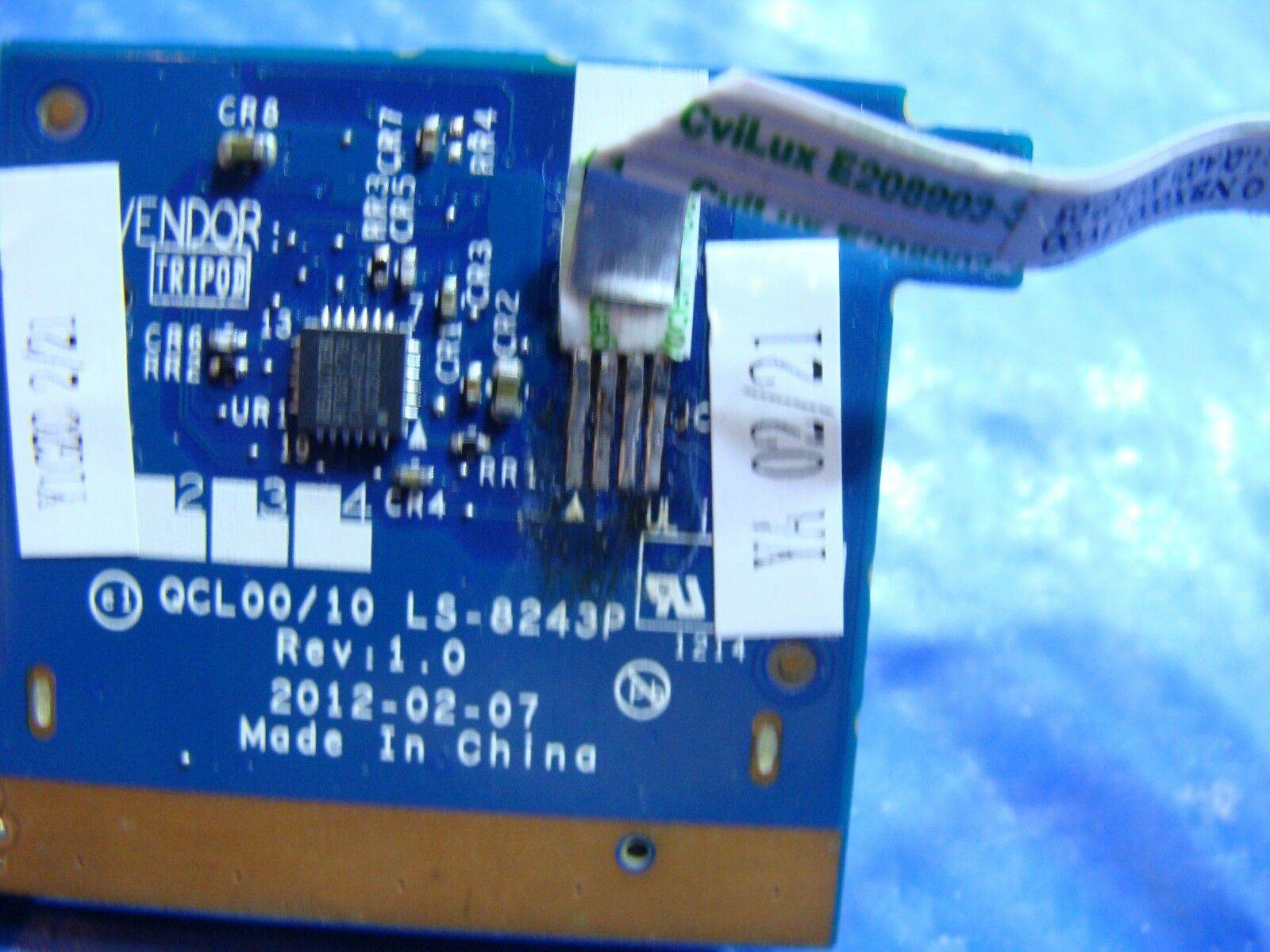 Dell Inspiron 7520 P25F 15.6” OEM Card Reader Board w/Cable LS-8243P Y0W97 ER* - Tested Computer Laptop Parts