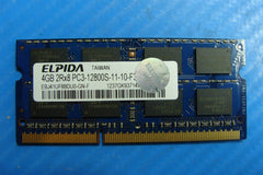 MacBook A1278 Elpida 4Gb 2Rx8 Memory Ram So-Dimm pc3-12800s ebj41uf8bdu0-gn-f - Tested Computer Laptop Parts