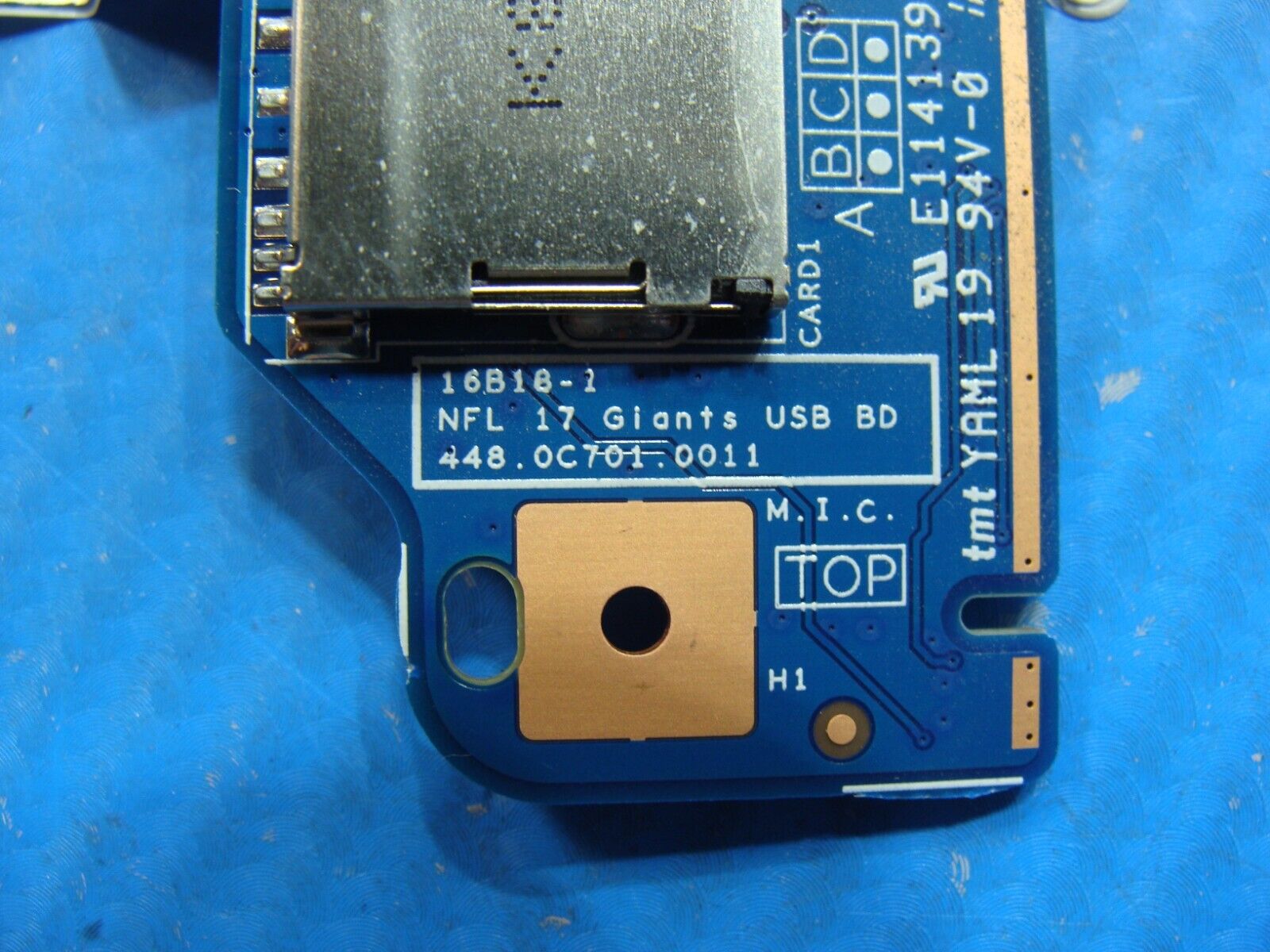 HP 17-ak000 17.3 OEM USB Card Reader Board w/Cable 448.0C701.0011 4550C7020001