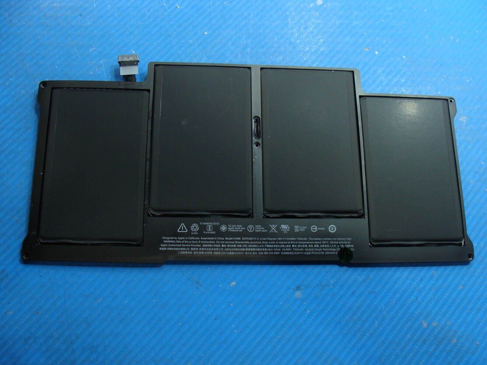 MacBook Air A1466 2015 MJVE2LL/A MJVG2LL/A Battery 7.6V 54.4Whr 7150mAh 661-7474 - Tested Computer Laptop Parts