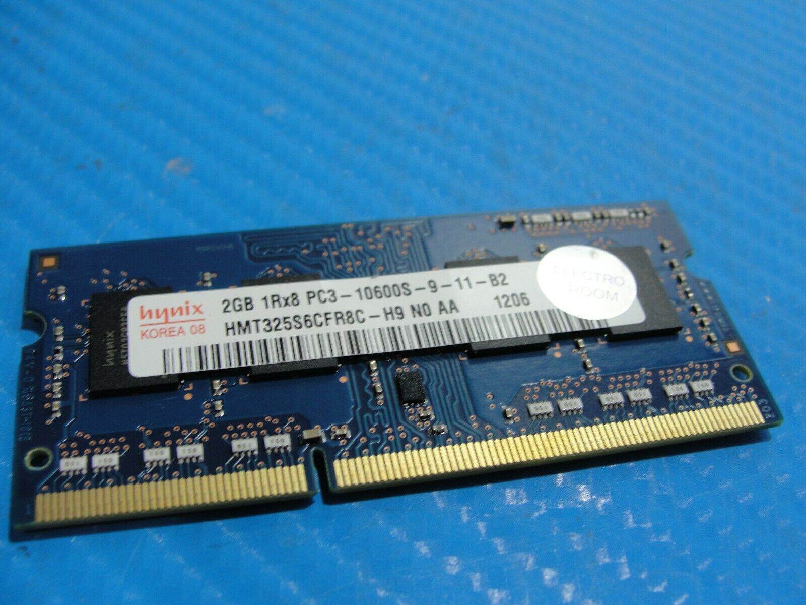 MacBook Pro A1286 Hynix 2GB 1Rx8 PC3-10600S SO-DIMM Memory RAM HMT325S6CFR8C-H9 - Tested Computer Laptop Parts