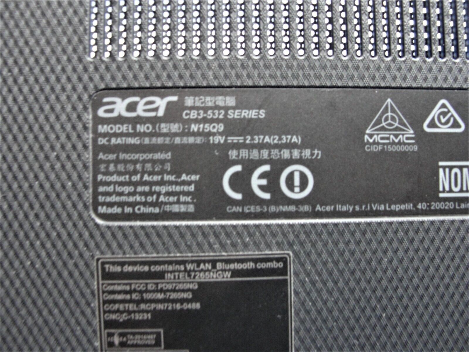 Acer Chromebook 15.6