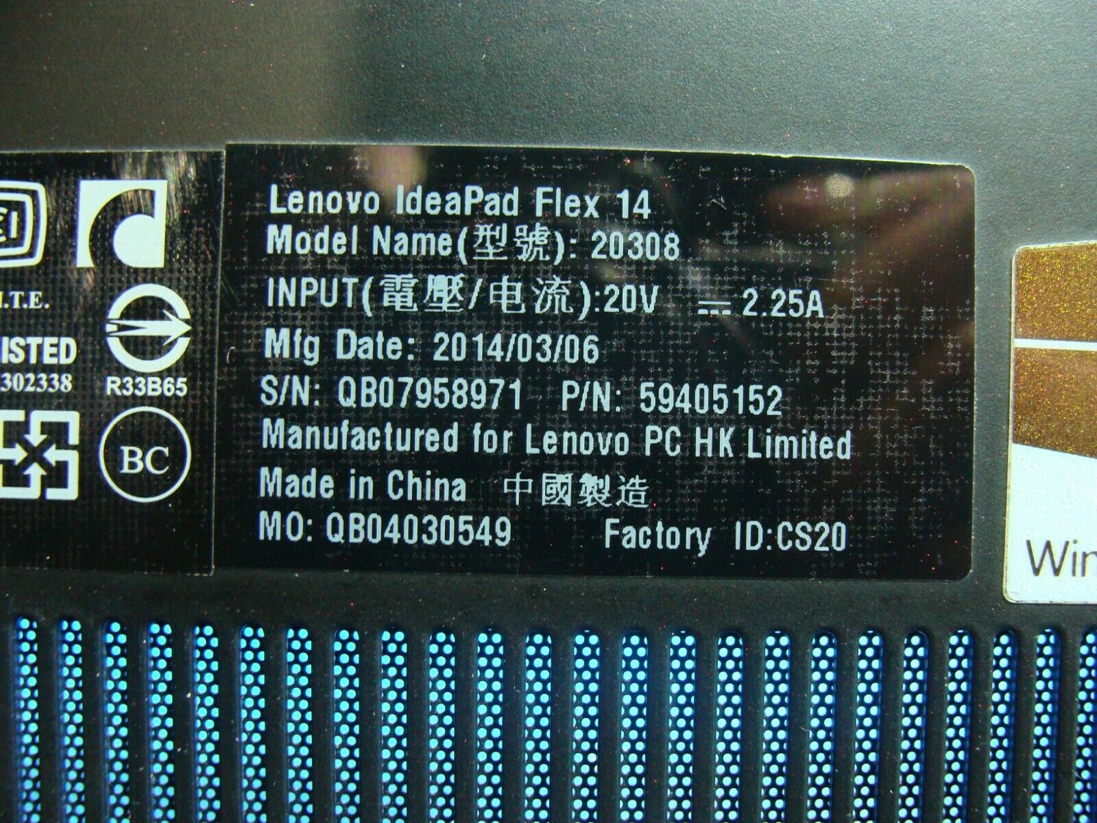 Lenovo IdeaPad Flex 14 20308 14