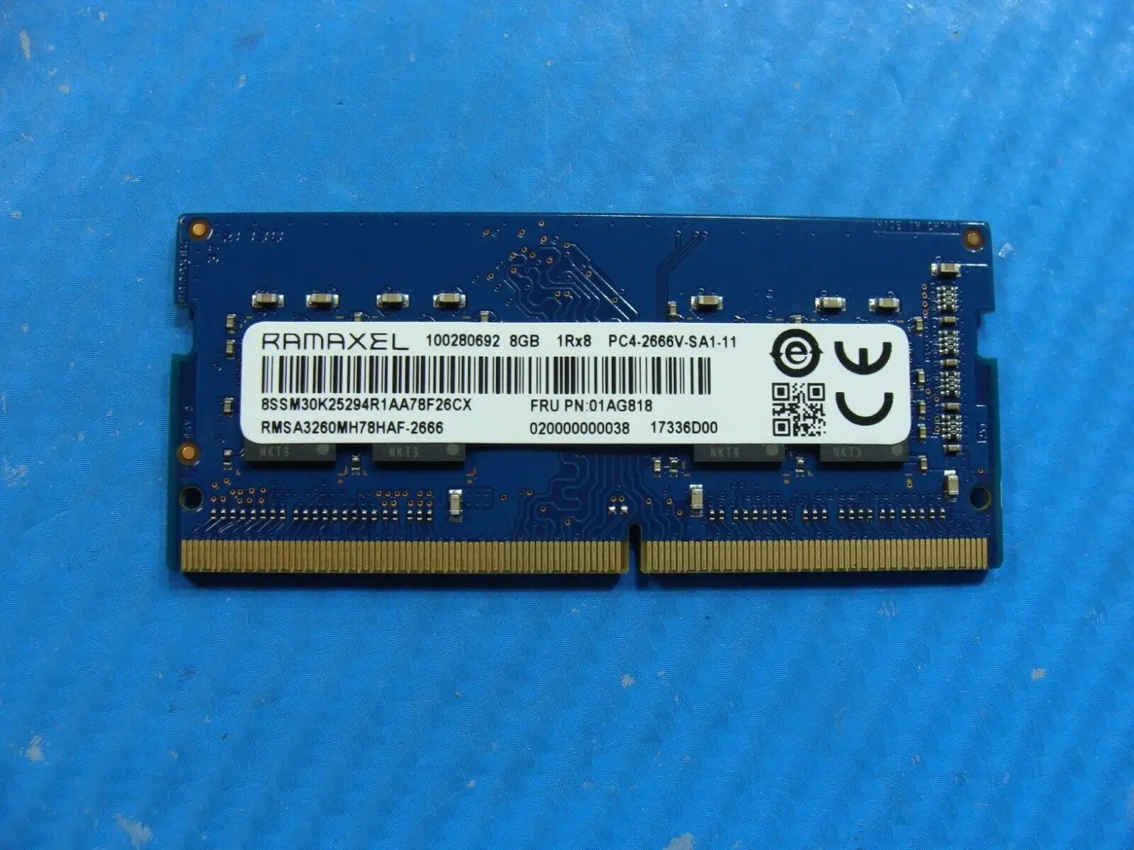 Lenovo 320-15IKB So-Dimm Ramaxel 8GB 1Rx8 Memory PC4-2666V RMSA3260MH78HAF-2666