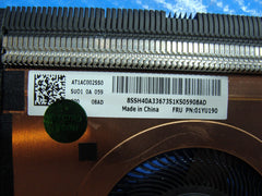 Lenovo ThinkPad 14" T490 Genuine CPU Cooling Fan w/Heatsink 01YU190 AT1AC002SS0